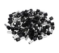 QUARKZMAN 2 Embouts de Câble à Sertir x 100Pcs Connecteurs de Cosses Isolées pour Embouts de Câble, [Noir, 10mm]