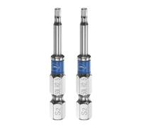 QUARKZMAN 2 Embouts de tournevis à impact 2.5mm 1/4" 50mm tête plate