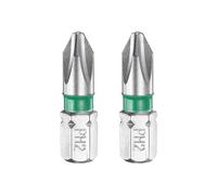 QUARKZMAN 2 Embouts de Tournevis Phillips Ph2 1/4" Tige Hexagonale 25mm/1" Longueur Embouts Hexagonaux Magnétiques en Acier S2 pour Tournevis Électrique
