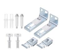 QUARKZMAN 2 Ensembles de Quincaillerie pour Porte Pliante Comprenant Un Pivot Supérieur et Inférieur, Un Support et Une Roue de Guidage Kit de Quincaillerie pour Porte de Placard Pliante