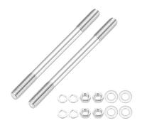 QUARKZMAN 2 Jeux De Tiges Filetées Double Extrémité M10x120mm, Barres Boulons Tiges Filetées Double En Acier Inoxydable 304 Avec Écrous Rondelles Pour Ancrage Structurel