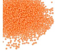 QUARKZMAN 2 Pack 0.08"-0.16" Boules En Mousse, Mini Perles Sphériques En Mousse Pour DIY, Décoration De Fête, Remplissage De Vase Et Coussin, Orange