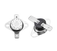 QUARKZMAN 2 Pack KSD301 Thermostat 80°C/176°F 10A Normally Open N.O Adjust Snap Disc Temperature Switch, Thermal Cutoff Switch Pour Microwaves, Oven, Coffee Maker, Bakelite Material