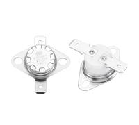 QUARKZMAN 2 Pack Thermostat KSD301 190°C/374°F 10A Interrupteur À Disque | Réglable De Température, Disjoncteur Thermique Pour Micro-Ondes, Matériau Céramique, Normalement Fermé N.C