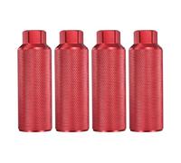 QUARKZMAN 2 Paires De Pegs De Vélo en Alliage D'Aluminium Pegs De Stunt Arrière Supports De Siège Anti-Dérapants pour Axes De 3/8" pour Mountain Bike BMX, Rouge