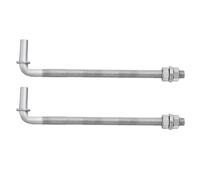 QUARKZMAN 2 Paquets De Charnière De Porte En J Bolt Pour Arrière-Cour | Charnières De Porte De Ferme En Acier Galvanisé De 12", Charnière De Clôture À Maillons Avec Goupille Mâle De 5/8"