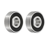 QUARKZMAN 2 Pcs 103210-2RS Roulements À Billes Non-Standard 10mm Alésage x 32mm Diamètre Extérieur x 10mm Épaisseur Roulements Double Étanchéité Caoutchouc Acier Chromé Pour.