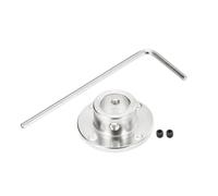 QUARKZMAN 2 Pcs 12mm Flange Coupling Connector Rigid Guide Model Coupler Accessory Shaft Axis Fittings with Mini Hex Wrench and Fastening Screw Pour DIY RC Model Motors,Silver