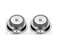 QUARKZMAN 2 Pcs 3W 4 Ohm Petites Enceintes Coque en Métal Carré Extérieur | Micro Aimant pour Mini Enceintes DVD EVD Multimédia Mobile Portable Machine Publicitaire