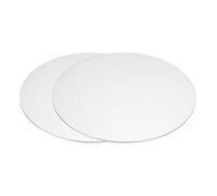 QUARKZMAN 2 Pcs 50x2mm Disque En Acier Inoxydable, Rondelle Métallique Étiquette naturel Estampée Plaque Ronde Pour Artisanat Gravure Laser Bijouterie Et Création De Nom, Argent