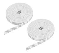 QUARKZMAN 2 Pcs 6M Sangle pour Volet Roulant 14 mm pour Enrouleur de Volet Roulant à Visser Enrouleur de Sangle en Saillie, Portes Fenêtres Store Remplacement Kit de Réparation, Noir/Blanc