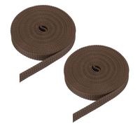 QUARKZMAN 2 Pcs 6M Sangle pour Volet Roulant 16 mm pour Enrouleur de Volet Roulant à Visser Enrouleur de Sangle en Saillie, Portes Fenêtres Store Remplacement Kit de Réparation, Marron