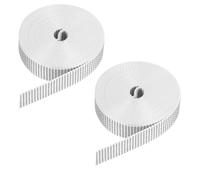 QUARKZMAN 2 Pcs 6M Sangle pour Volet Roulant 23 mm pour Enrouleur de Volet Roulant à Visser Enrouleur de Sangle en Saillie, Portes Fenêtres Store Remplacement Kit de Réparation, Noir/Blanc