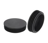 QUARKZMAN 2 Pcs Bouchon en Plastique Rond, Bouchons d'Extrémité de Tube Noirs, 100mm(3.94 Pouce) pour Pieds de Meubles, Protection de Glissement pour Chaise, Canapé, Table, Étagère