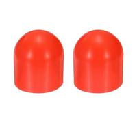 QUARKZMAN 2 Pcs Bouchons De Diffusion Lampe Torche, 43mm DI x 50mm Hauteur Bouchons Extrêmes Souples en Silicone, Protège-Filetages Torches LED 44-46mm Meubles Tubes Boulons, Rouge
