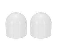 QUARKZMAN 2 Pcs Bouchons De Diffusion Lampe Torche, 43mm DI x 50mm Hauteur Bouchons Souples en Silicone, Protections Filetées Torches LED 44-46mm Meubles Tubes Boulons, Blanc Laité