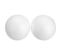 QUARKZMAN 2 Pcs Boules En Mousse Artisanales Blanches 15cm Boules En Polystyrène Lisses Pour Artisanat Décorations De Noël Mariage Fête DIY Projet Maison