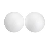 QUARKZMAN 2 Pcs Boules En Mousse Blanche 4.3 Pouces Boules En Polystyrène Lisse Pour Artisanat Décorations De Noël Mariage Fête Projet DIY Maison