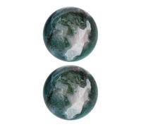 QUARKZMAN 2 Pcs Boules Sphères En Pierre Précieuse, 30mm Mini Sphère En Quartz Naturel Polie Boule En Cristal Sculptée À La Main Pierres Cristaux Cadeau Pour Jardin Cuisine Salon Chambre