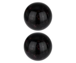 QUARKZMAN 2 Pcs Boules Sphériques En Pierre Précieuse, 30mm Mini Sphère En Quartz Naturel Poli Boule En Cristal Sculptée À La Main Pierres Cristal Cadeau Pour Décoration De Jardin Cuisine