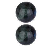 QUARKZMAN 2 Pcs Boules Sphériques En Pierre Précieuse, 30mm Mini Sphère En Quartz Naturel Polie Boule En Cristal Taillée À La Main Pierres Cristaux Cadeau Pour Décoration De Jardin Cuisine