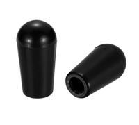 QUARKZMAN 2 Pcs Bouton De Commute Pour Guitare Electrique, Filetage 8/32" Capuchon De Commute 5-Way 3-Way, Pieces De Remplacement Durables Pour Guitare Electrique Import Style, Noir