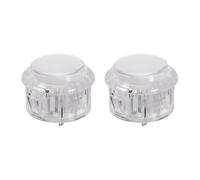 QUARKZMAN 2 Pcs Boutons LED Pour Arcade (30mm) - 5A 12/24V Bouton Poussoir LED Éclairé Pour Machine Arcade/Fighting Stick/Manette De Jeu Vidéo, Blanc