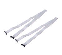 QUARKZMAN 2 Pcs Câble Plat Ruban IDC, Pas 2.54mm Largeur 28mm Longueur 100cm 22 Pin FC à FC Connecteur Plat Ruban Fil Jumper pour PC, Écrans LED
