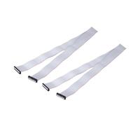 QUARKZMAN 2 Pcs Câble Ruban Plat IDC, Pas 2.54mm Largeur 42mm Longueur 100cm 34 Broches Connecteur Ruban Plat FC à FC Fil Jumper pour PC, Écrans LED