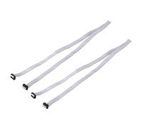 QUARKZMAN 2 Pcs Câble Ruban Plat IDC, Pas de 2.54mm Largeur 15mm Longueur 100cm 12 Broches FC à FC Connecteur Ruban Plat Câble Jumper pour PC, Écrans LED