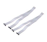 QUARKZMAN 2 Pcs Câble Ruban Plat IDC, Pas De 2.54mm Largeur 32mm Longueur 100cm 26 Broches Connecteur Ruban Plat FC à FC Fil Jumper pour PC, Écrans LED
