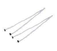 QUARKZMAN 2 Pcs Câble Ruban Plat IDC, Pas De 2.54mm Largeur De 10mm Longueur De 100cm 8 Broches FC à FC Connecteur Ruban Plat Fil Jumper pour PC, Écrans LED