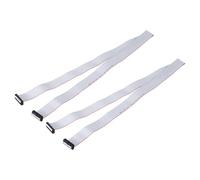QUARKZMAN 2 Pcs Câble Ruban Plat IDC, Pas De 2.54mm Largeur De 30mm Longueur De 100cm 24 Broches FC à FC Connecteur Ruban Plat Câble Jumper pour PC, Écrans LED