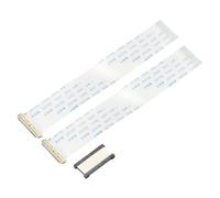 QUARKZMAN 2 Pcs Câbles Plats Flexibles FFC EDP avec Adaptateur d'Extension 30 Broches, Pas de 0,5 mm, Longueur de 100 mm, Type B pour Téléviseur LCD, Lecteur DVD, Autoradio