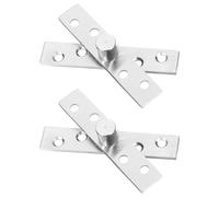 QUARKZMAN 2 Pcs Charnière Pivotante Invisible Rotation à 360 Degrés | pour Porte, Charnière Cachée, pour Porte Secrète Bibliothèque Porte Battante, 3,74 Pouces