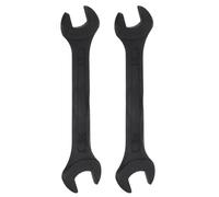 QUARKZMAN 2 Pcs Clé À Double Extrémité Ouverte Métrique 21mm x 24mm Taille Standard Clé En Acier Au Carbone Pour Auto Entretien Ménager Réparations Courantes, Noir