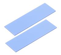 QUARKZMAN 2 Pcs Coussin Thermique 3.6W/m.K Silicone Isolé Résistant à Chaleur et aux Hautes Températures Coussins affaiblissement 70x22x1.5mm pour Radiateur d'Ordinateur Portable, Bleu