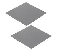 QUARKZMAN 2 Pcs Coussin Thermique 4.0W/m.K Silicone Isolé Résistant à Chaleur et aux Hautes Températures Coussins affaiblissement 100x100x1.5mm pour Radiateur d'Ordinateur Portable, Gris