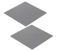 QUARKZMAN 2 Pcs Coussin Thermique 4.0W/m.K Silicone Isolé Résistant à Chaleur et aux Hautes Températures Coussins affaiblissement 100x100x1mm pour Radiateur d'Ordinateur Portable, Gris