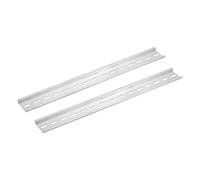 QUARKZMAN 2 pcs Din Rail Fente Aluminium Montage 500mm Long Argent Ton