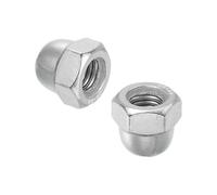 QUARKZMAN 2 Pcs Écrous Bouchon M10x1.5mm, 316 Acier Inoxydable Métrique Hexagonal Bouchon Tête Bombée Quincaillerie Écrous, Finition Brillante Pour Luminaires, Machine, Projets DIY