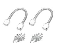 QUARKZMAN 2 pcs Flexible Porte Boucle Fil Protection Gaine Porte Fil Conduit Alimentation Transfert Boucle Armé Câble Protecteur Manchon avec Extrémités 400mm x 14mm