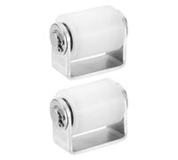 QUARKZMAN 2 Pcs Galet Guide Pour Porte Coulissante 1.18" Dia | Guide Coulissant En Nylon Avec Support En C Soudé, Ensemble Galet Latéral À Roulement À Billes Pour Porte Coulissante, 2