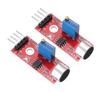 QUARKZMAN 2 Pcs Microphone Sound Sensor Ky-037 Module de Détection de Son de Microphone Ky-037 pour Commutateur Activé par la Voix
