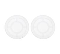 QUARKZMAN 2 Pcs Moule en Silicone pour Dessous de Verre Rond Petit, Matrice pour Plateau en Résine, Matrice pour Résine Époxy pour Dessous de Verre Plateaux, Blanc