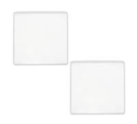 QUARKZMAN 2 Pcs Moule en Silicone pour sous-Verres, 18x18cm/7.2x7.2in Forme Carree Outils De Moulage en Resine Epoxy pour sous-Verres en Resine Decoration Maison DIY Ambre Colore Artisanat