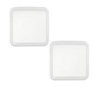 QUARKZMAN 2 Pcs Moule en Silicone pour sous-Verres, 5x5cm/2x2in Forme Carrée Outils De Moulage en Résine Époxy pour sous-Verres Décorations Maison DIY Fait À La Main Ambre Coloré Artisanat