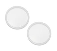 QUARKZMAN 2 Pcs Moule en Silicone pour sous-Verres, 6x6cm/2.4x2.4in Forme Ronde Outils De Moulage en Résine Époxy pour sous-Verres ornementation Maison DIY Fait Main Ambre Coloré Artisanat