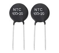 QUARKZMAN 2 Pcs NTC 10D-20 10 Ohm MF72 Thermistance à Coefficient de Température Négatif de Type Chauffage Direct