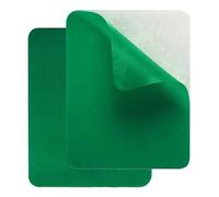 QUARKZMAN 2 Pcs Patchs de Réparation Auto-Adhésifs 9,5 x 12,5 Cm Vert | Tissu en Sergé Imperméable, Ruban de Réparation Patch Lavable, Kit de Réparation pour Doudounes Vêtements